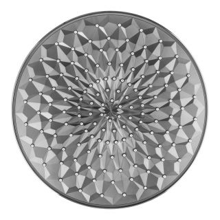 Верхний душ Swedbe Calypso 5036G1 с 3D дизайном 30см серый